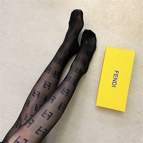 black fendi stockings|Fendi stockings for women.